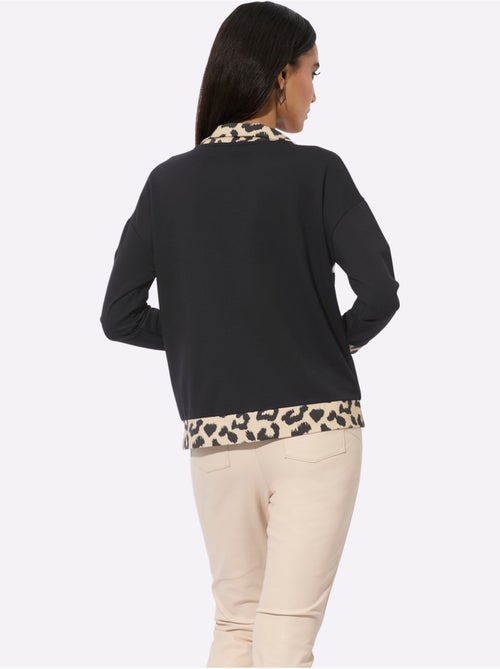 Sweatshirt Mélange De Modal Doux - Taille Standard - Helline - Kiabi