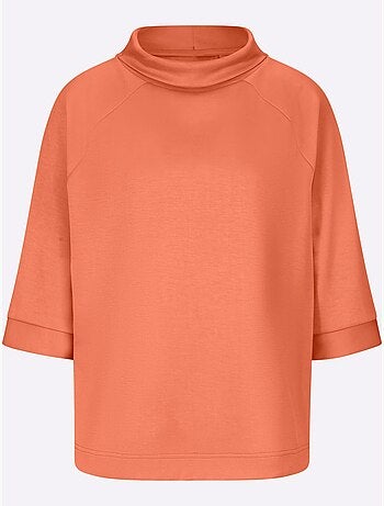 Sweatshirt mélange de modal doux - taille standard - helline