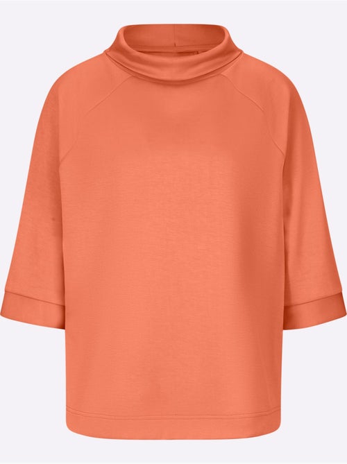 Sweatshirt Mélange De Modal Doux - Taille Standard - helline - Kiabi