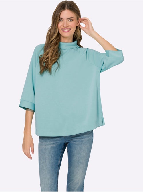 Sweatshirt Mélange De Modal Doux - Taille Standard - helline - Kiabi