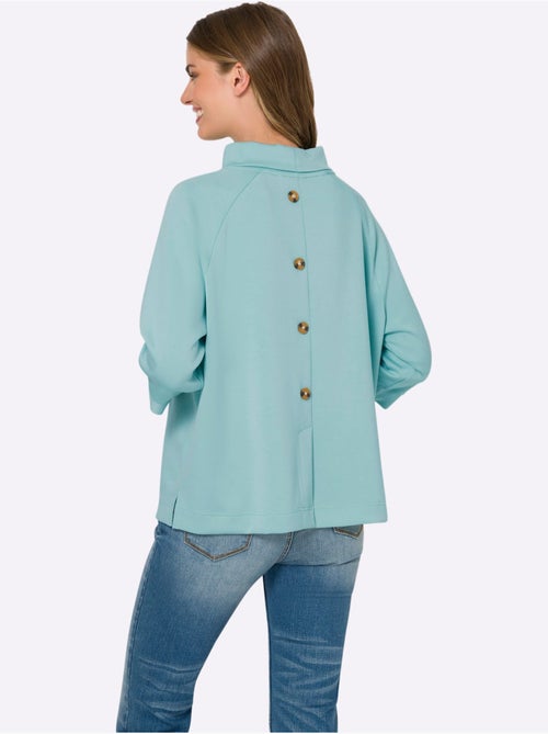 Sweatshirt Mélange De Modal Doux - Taille Standard - helline - Kiabi