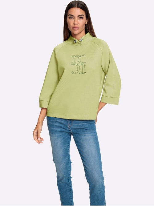 Sweatshirt Motif De Broderie Haute Qualité - Taille Standard - helline - Kiabi