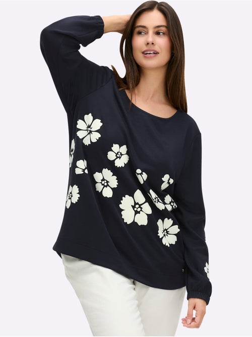 Sweatshirt Motif Imprimé - Taille Standard - Sheego - Kiabi Sweatshirt Motif Imprimé - Taille Standard - Sheego - Kiabi