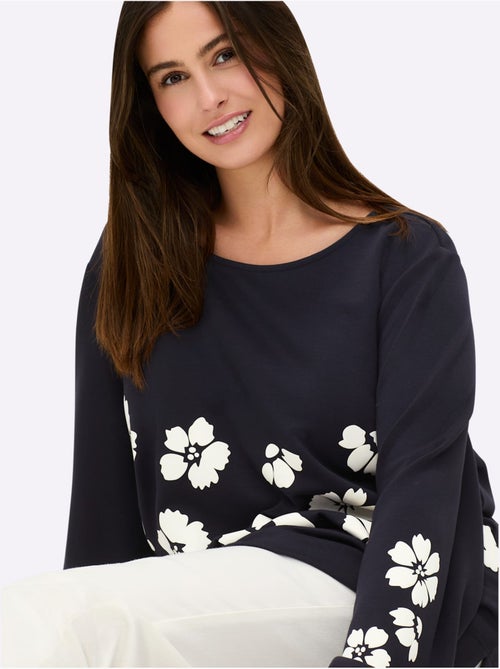 Sweatshirt Motif Imprimé - Taille Standard - Sheego - Kiabi Sweatshirt Motif Imprimé - Taille Standard - Sheego - Kiabi