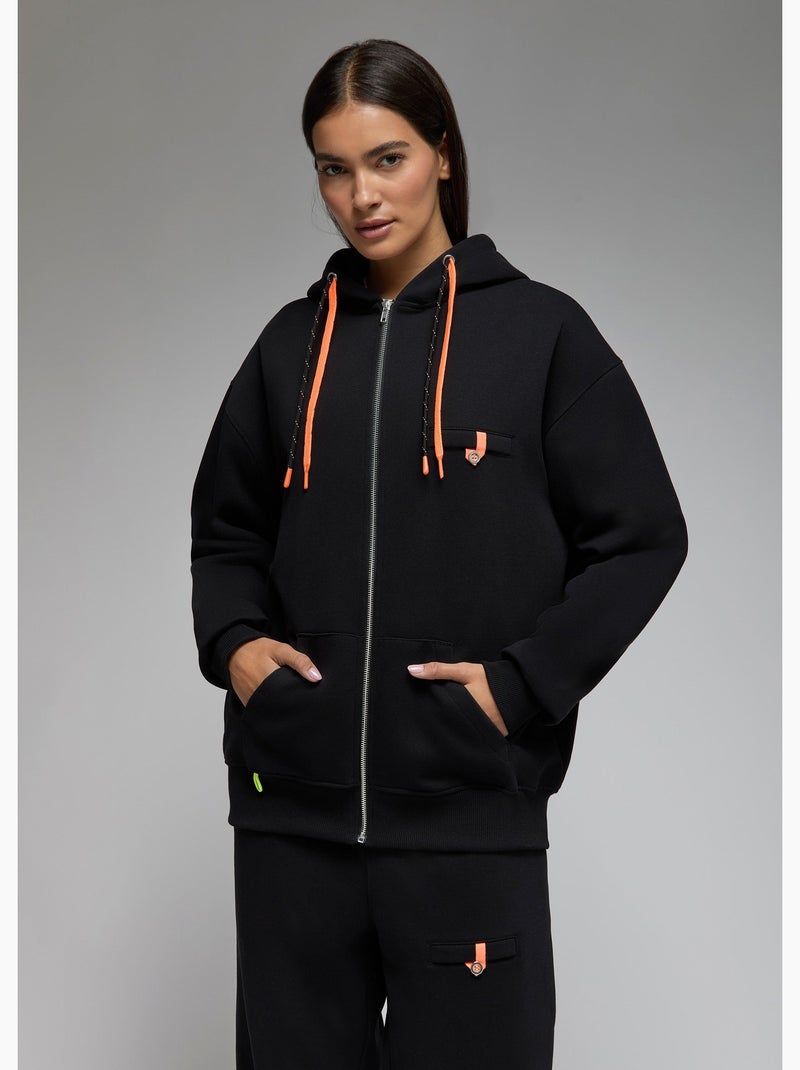 Sweatshirt naga  femme - sae paris Noir - Kiabi
