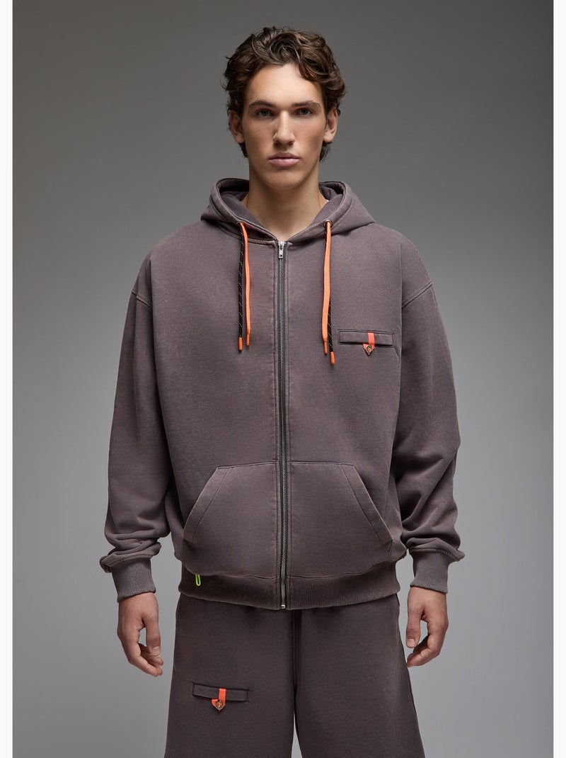 Sweatshirt naga  homme - sae paris Gris - Kiabi