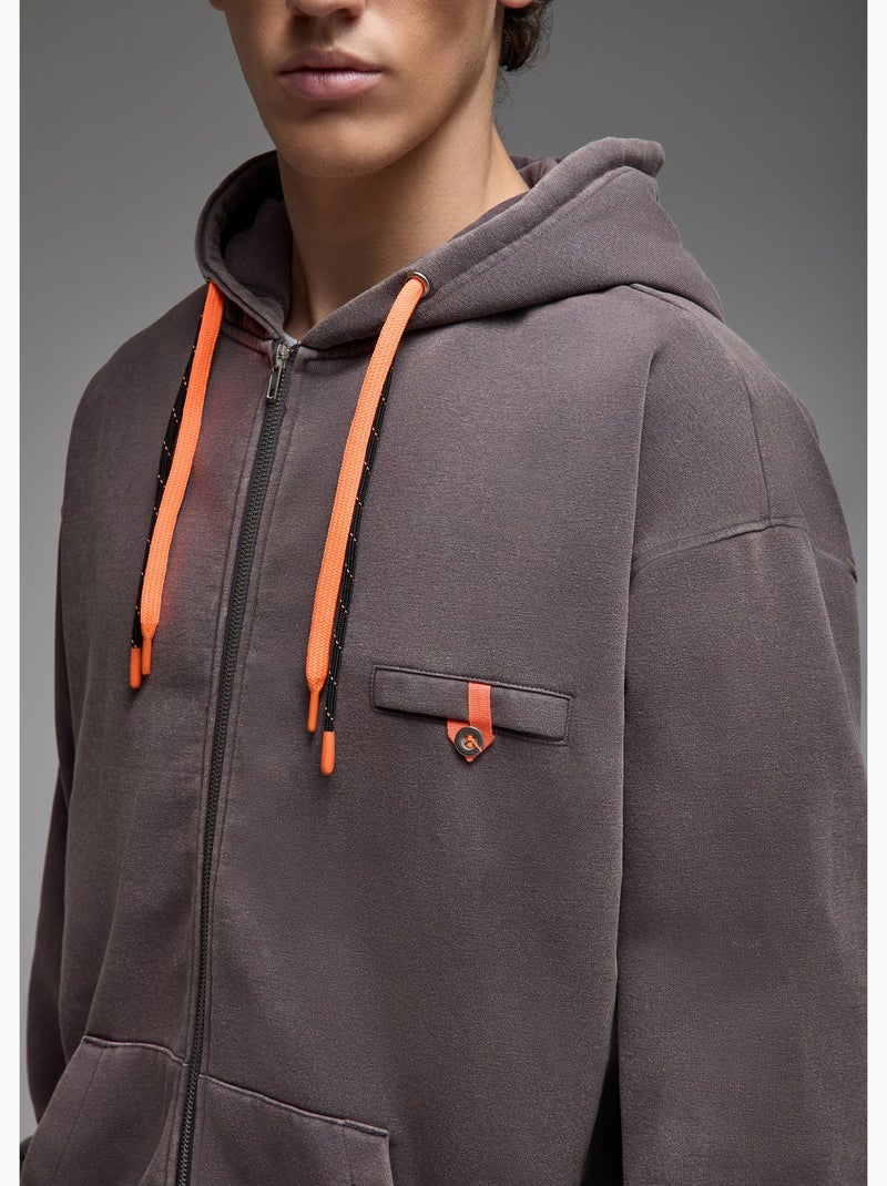 Sweatshirt naga  homme - sae paris Gris - Kiabi