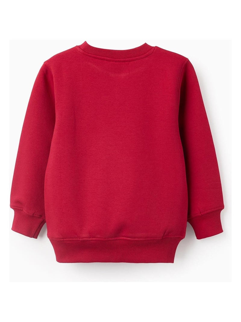 Sweatshirt Noël, brossé, imprimé Grinch 0 Rouge - Kiabi