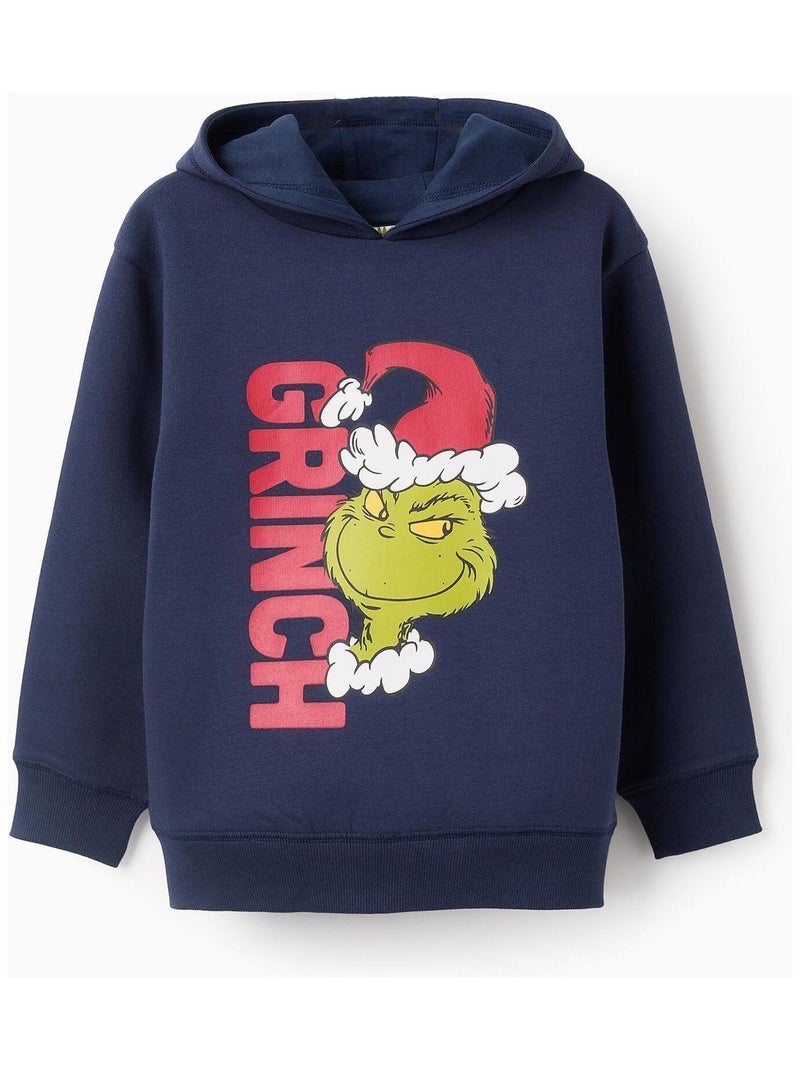 Sweatshirt Noël, matelassé, imprimé Grinch 0 Bleu foncé - Kiabi