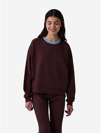 Sweatshirt oversize à col imprimé floral inspired by flora penti