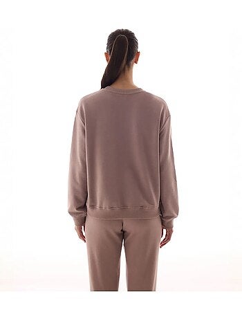 Sweatshirt oversize à col rond penti