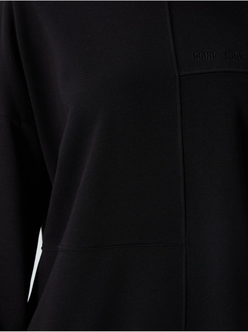 Sweatshirt oversize à col rond tommy Noir - Kiabi