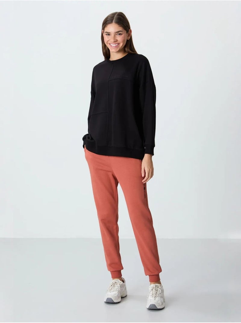 Sweatshirt oversize à col rond tommy Noir - Kiabi