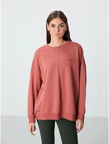 Sweatshirt oversize à col rond tommy