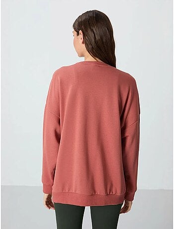Sweatshirt oversize à col rond tommy