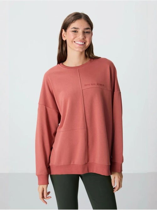 Sweatshirt oversize à col rond tommy - Kiabi Sweatshirt oversize à col rond tommy - Kiabi