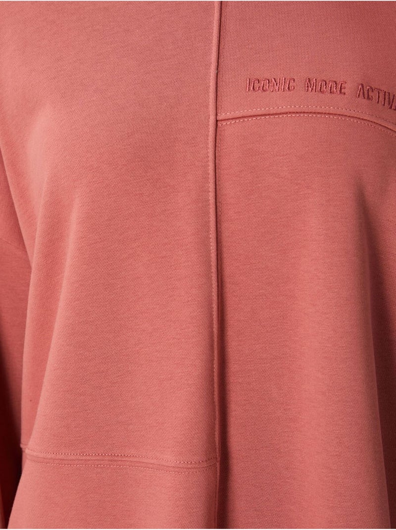 Sweatshirt oversize à col rond tommy Terracotta - Kiabi
