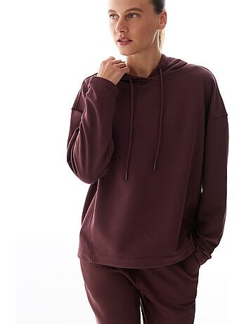 Sweatshirt oversize uni à manches longues penti