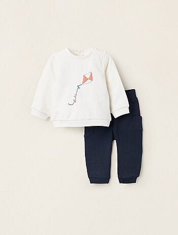Sweatshirt + Pantalon en coton polyester peigné