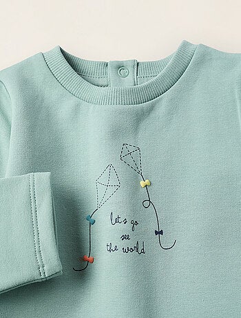 Sweatshirt + Pantalon en coton polyester peigné