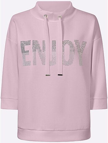 Sweatshirt Petites Pierres Brillantes Fantaisie - Taille Standard - Helline