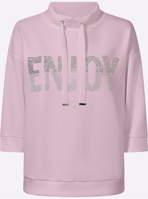 Sweatshirt Petites Pierres Brillantes Fantaisie - Taille Standard - Helline - Kiabi Sweatshirt Petites Pierres Brillantes Fantaisie - Taille Standard - Helline - Kiabi