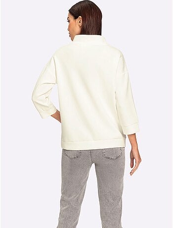 Sweatshirt petites pierres fantaisie - taille standard - helline