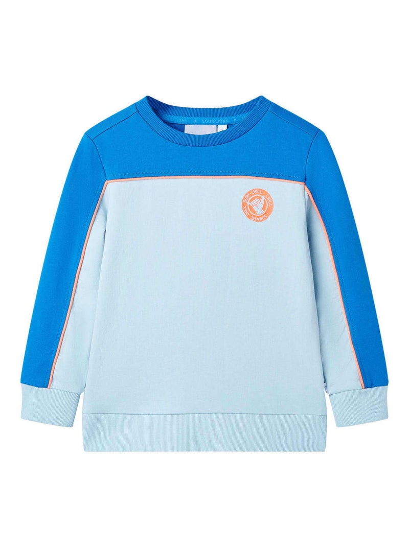 Sweatshirt Pour Enfants Coton - VidaXL Bleu - Kiabi