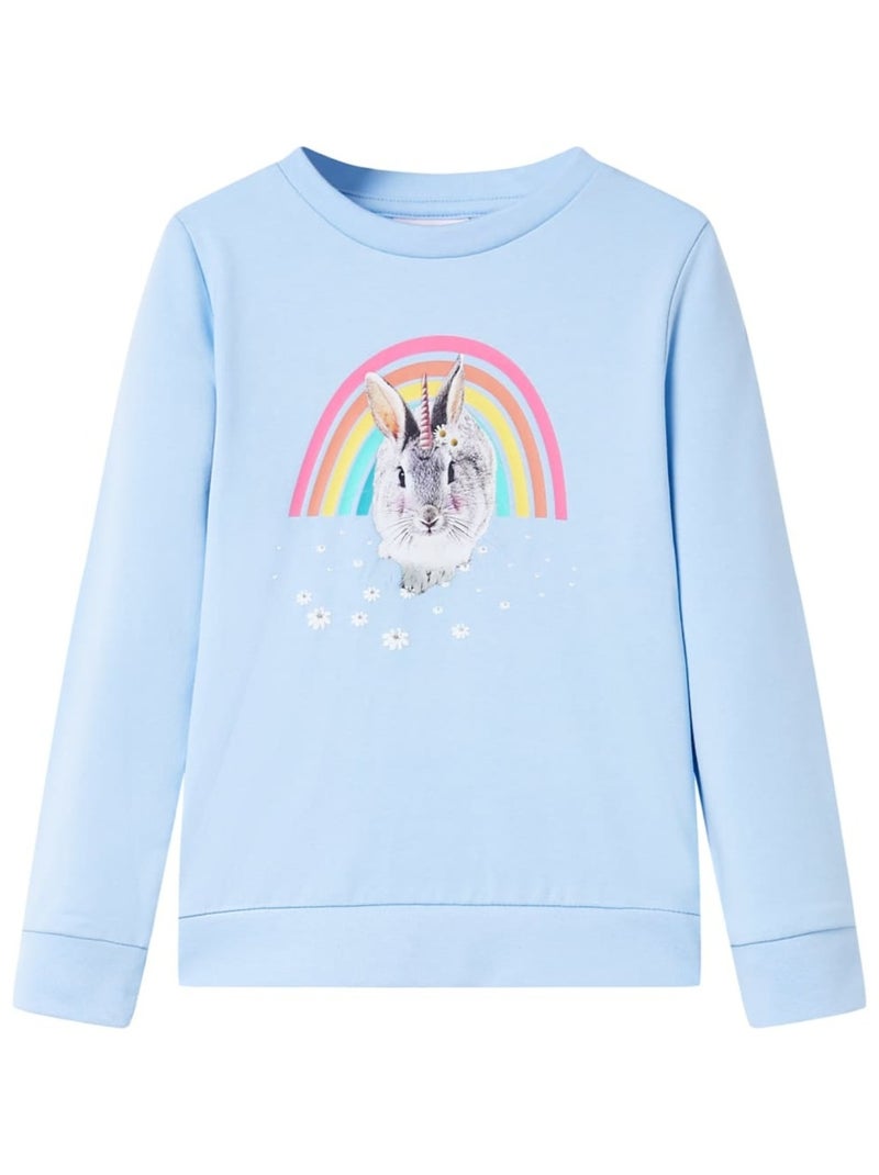 Sweatshirt Pour Enfants Coton - VidaXL Bleu - Kiabi