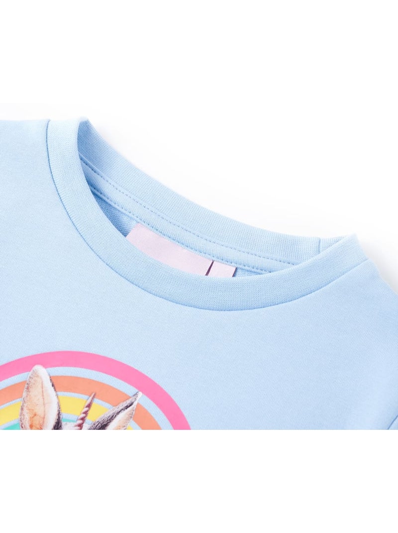 Sweatshirt Pour Enfants Coton - VidaXL Bleu - Kiabi