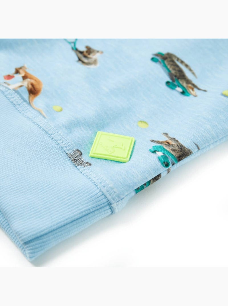 Sweatshirt Pour Enfants Coton - VidaXL Bleu - Kiabi