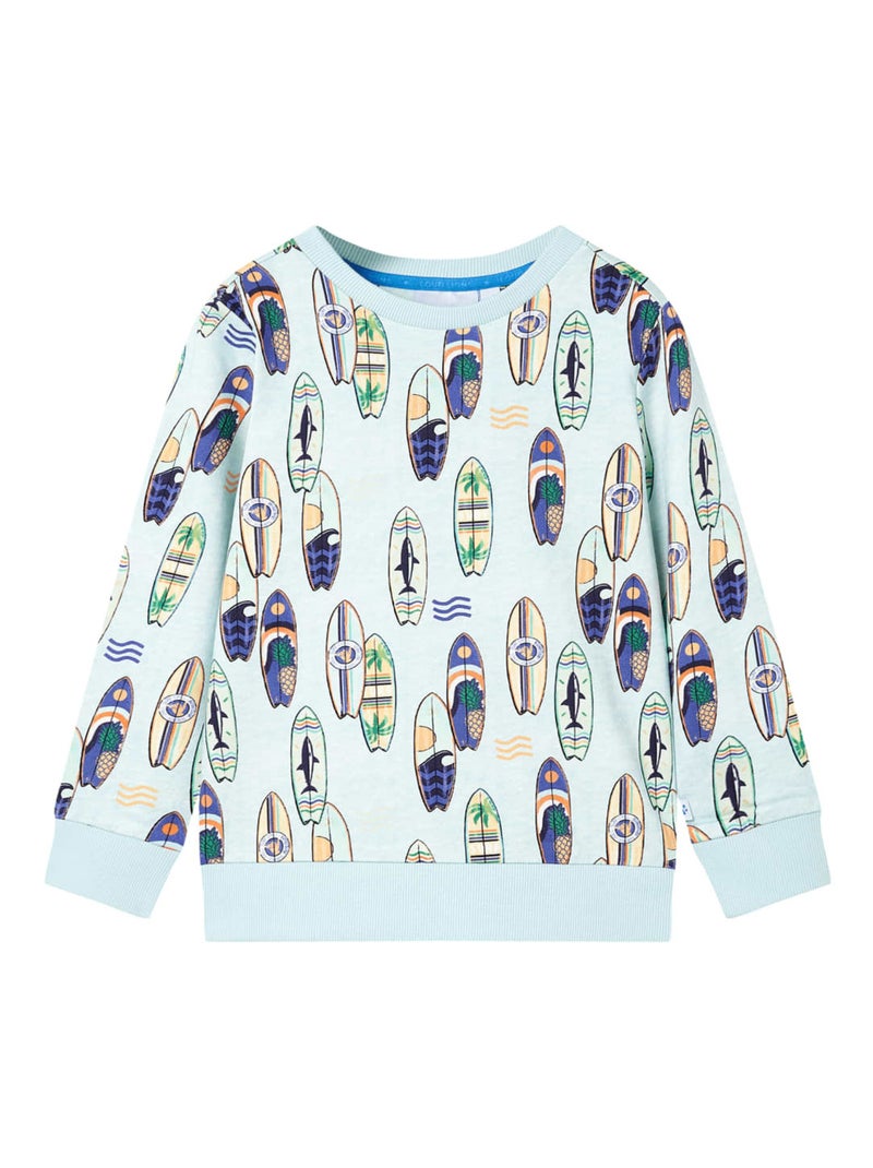 Sweatshirt Pour Enfants Coton - VidaXL Bleu - Kiabi