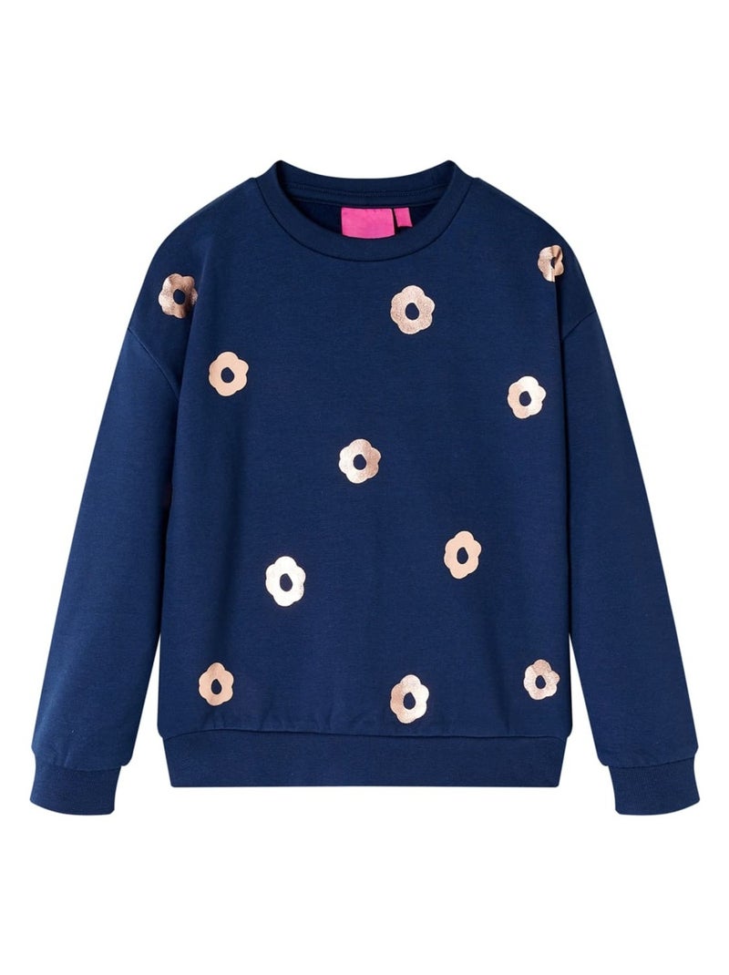 Sweatshirt Pour Enfants Coton - VidaXL Bleu - Kiabi