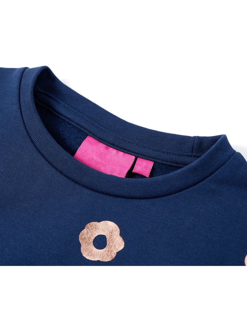 Sweatshirt Pour Enfants Coton - VidaXL Bleu - Kiabi