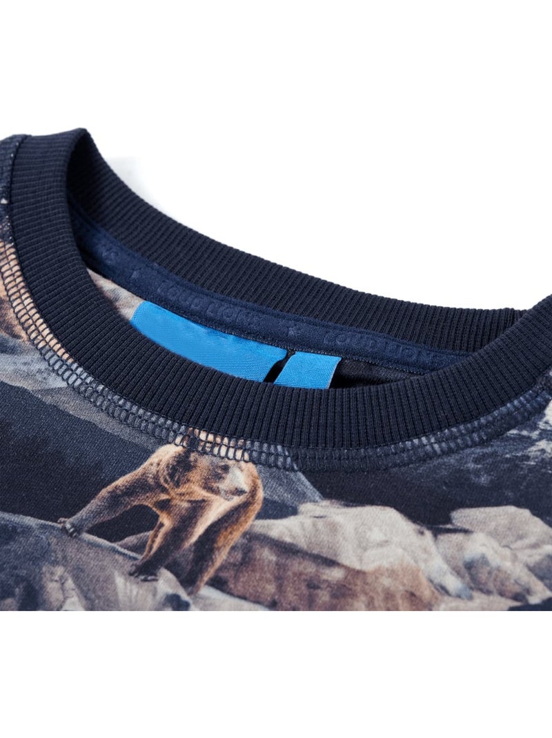 Sweatshirt Pour Enfants Coton - VidaXL Bleu - Kiabi