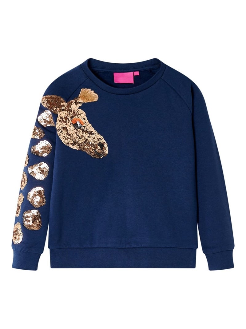 Sweatshirt Pour Enfants Coton - VidaXL Bleu - Kiabi