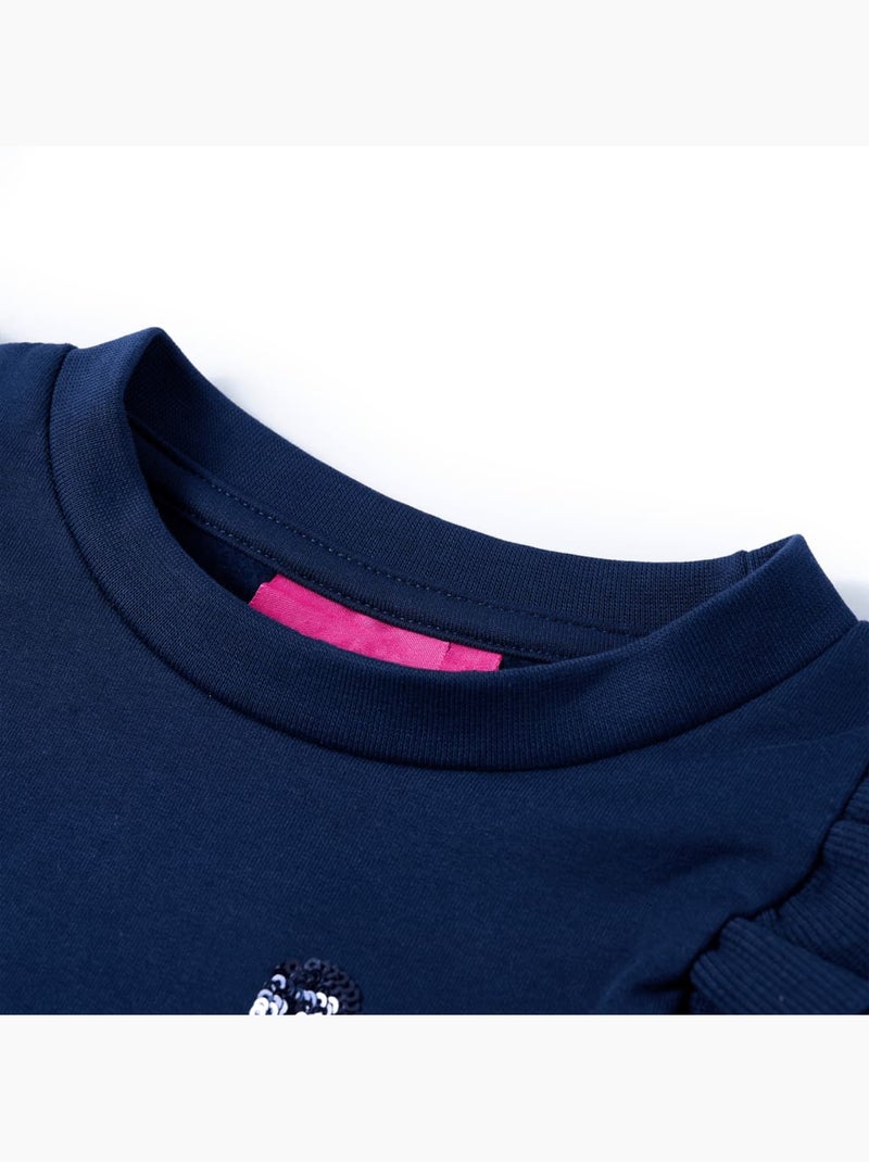 Sweatshirt Pour Enfants Coton - VidaXL Bleu - Kiabi