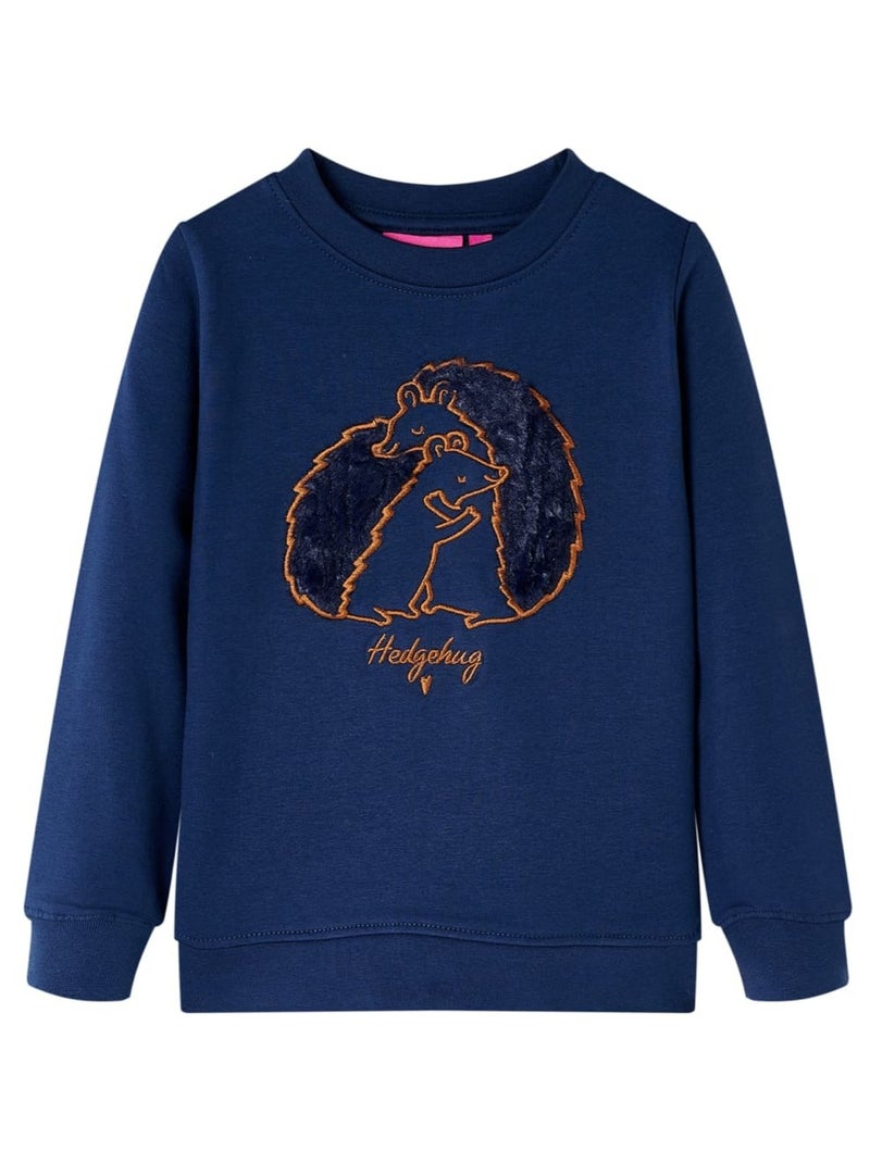 Sweatshirt Pour Enfants Coton - VidaXL Bleu - Kiabi