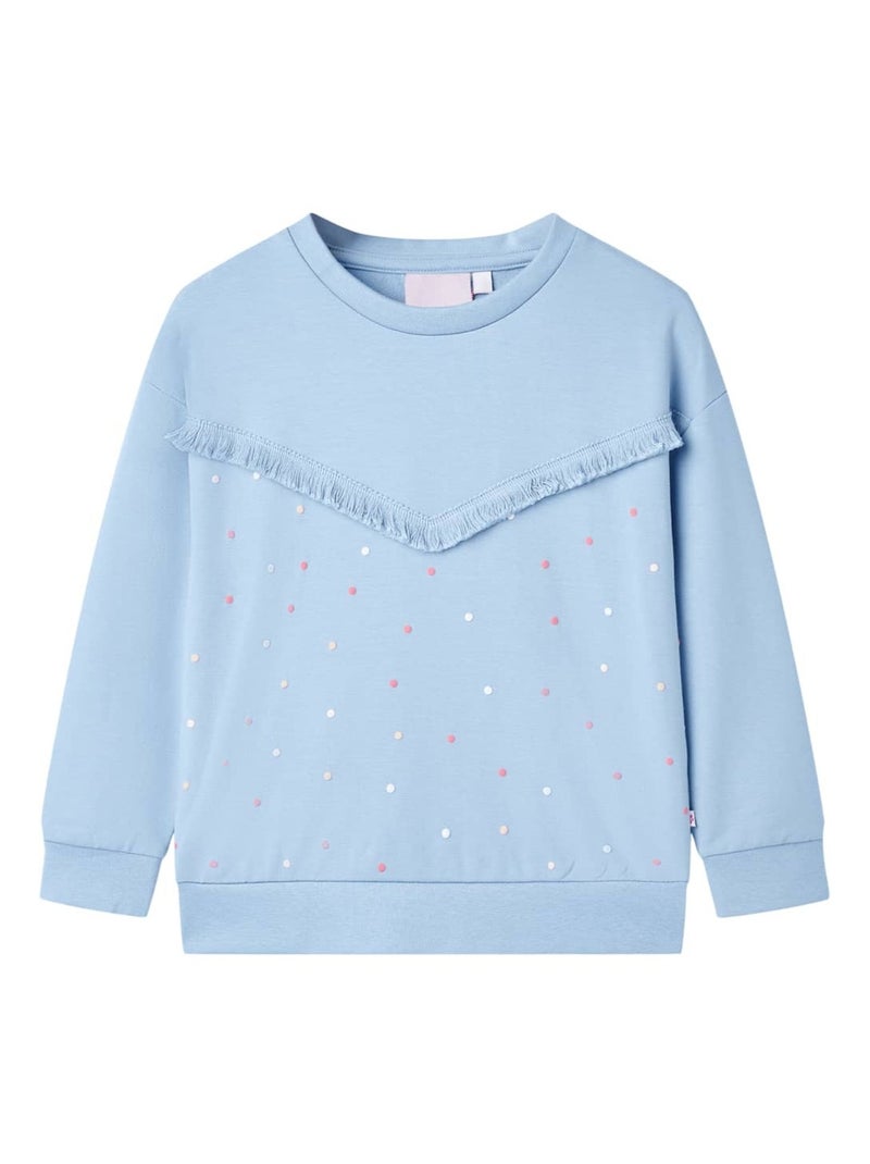 Sweatshirt Pour Enfants Coton - VidaXL Bleu - Kiabi