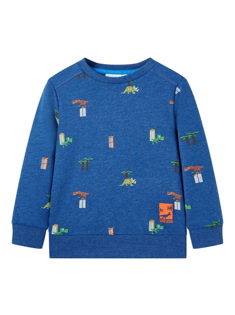 Sweatshirt Pour Enfants Coton - VidaXL Bleu - Kiabi