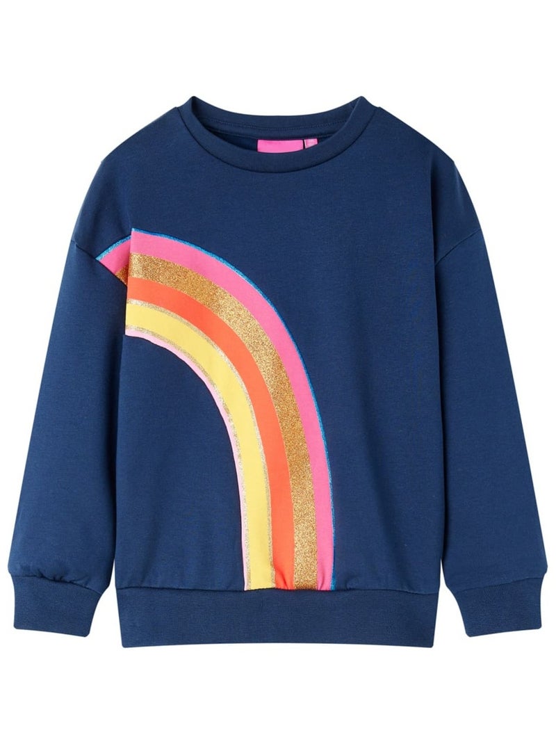 Sweatshirt Pour Enfants Coton - VidaXL Bleu - Kiabi
