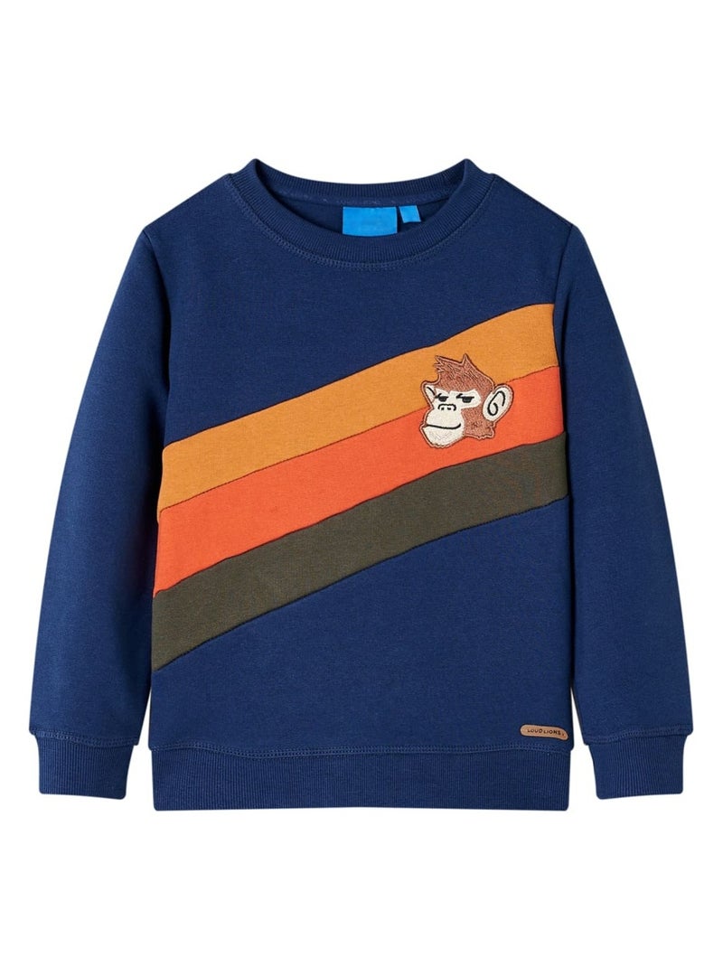 Sweatshirt Pour Enfants Coton - VidaXL Bleu - Kiabi