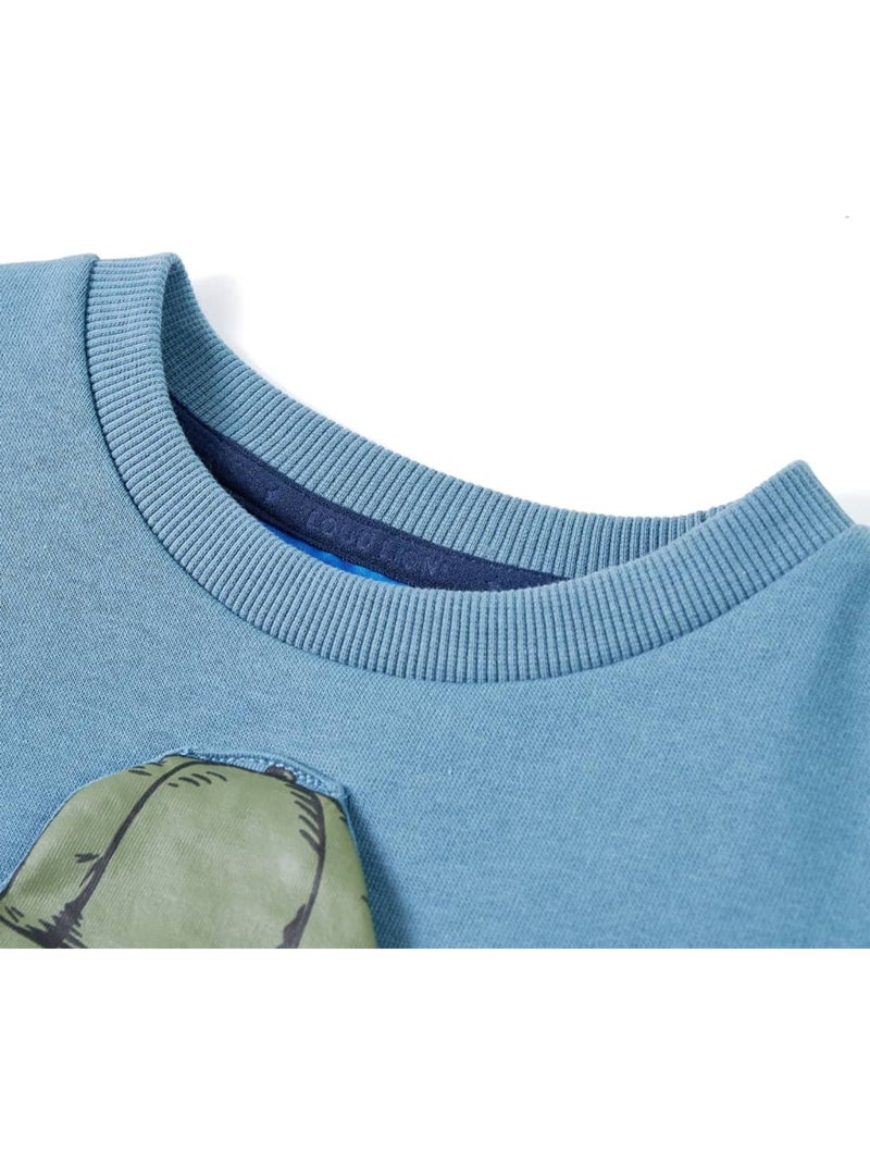 Sweatshirt Pour Enfants Coton - VidaXL Bleu - Kiabi