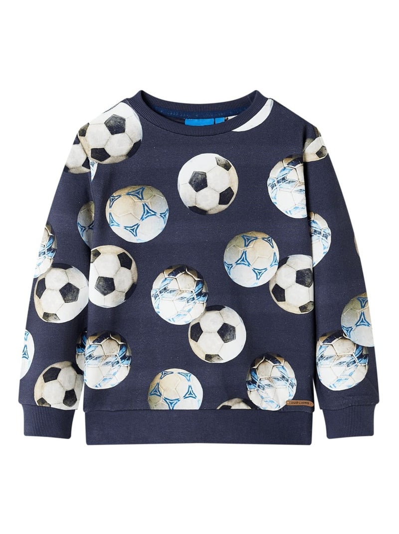Sweatshirt Pour Enfants Coton - VidaXL Bleu - Kiabi
