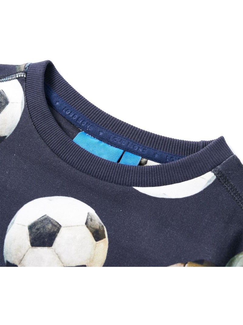 Sweatshirt Pour Enfants Coton - VidaXL Bleu - Kiabi