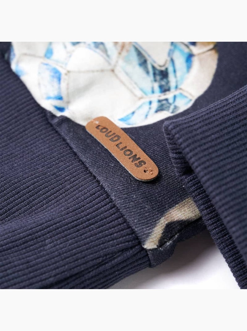 Sweatshirt Pour Enfants Coton - VidaXL Bleu - Kiabi