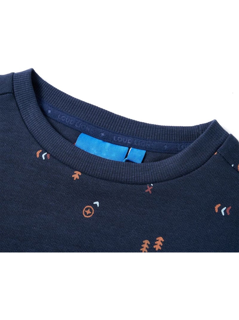 Sweatshirt Pour Enfants Coton - VidaXL Bleu - Kiabi