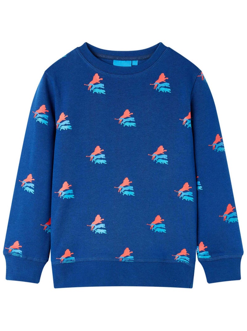 Sweatshirt Pour Enfants Coton - VidaXL Bleu - Kiabi