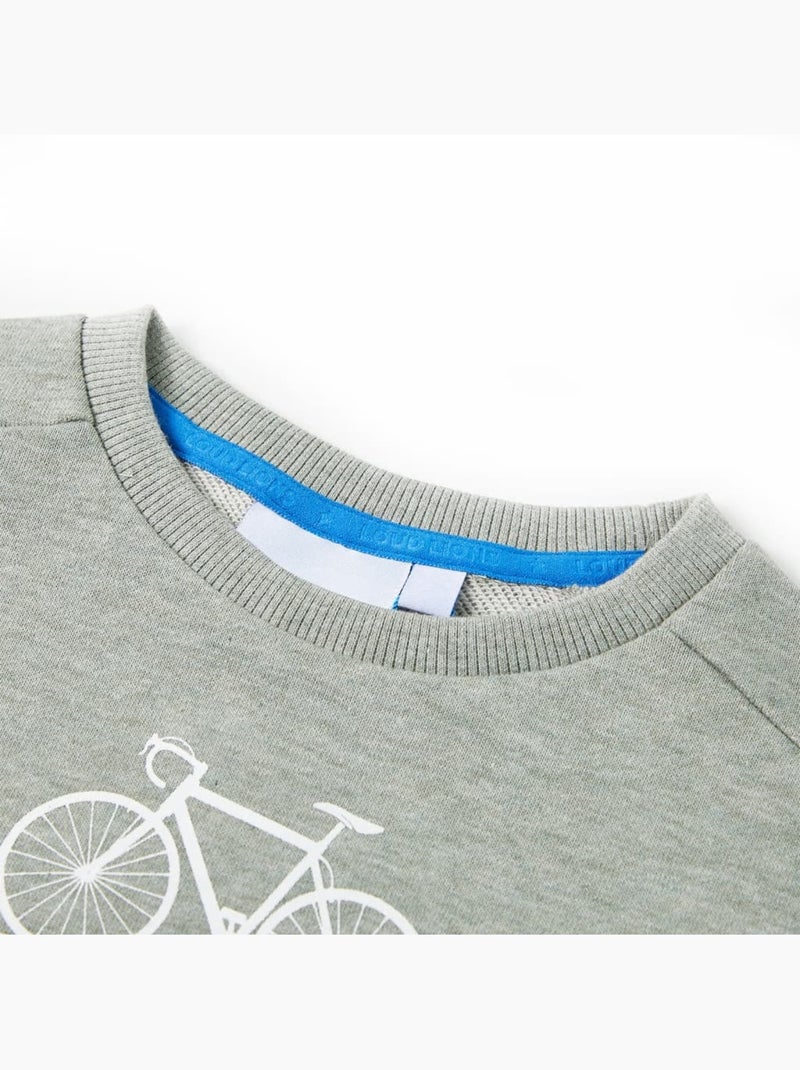 Sweatshirt Pour Enfants Coton - VidaXL Gris - Kiabi