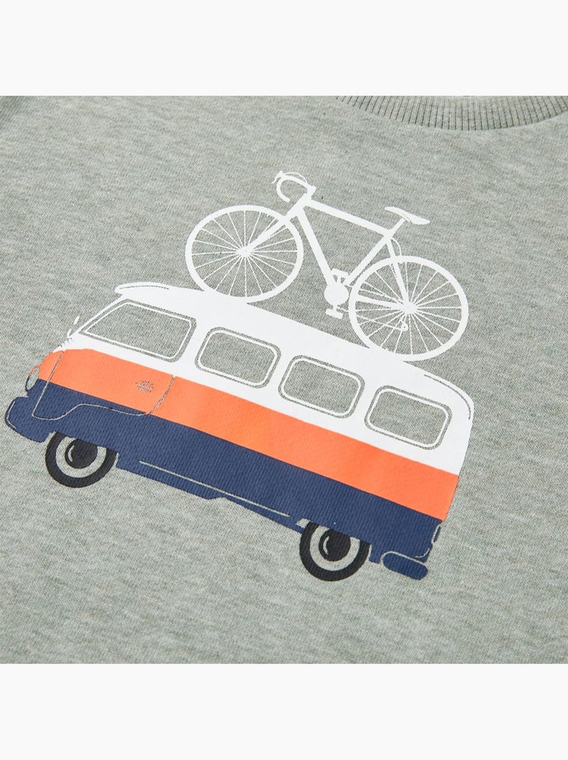 Sweatshirt Pour Enfants Coton - VidaXL Gris - Kiabi